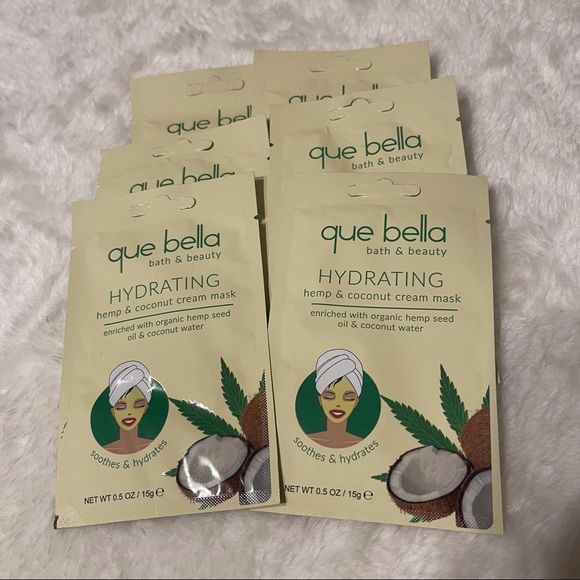 Lot of 6 - Que Bella Hemp & Coconut Cream Peel Off Mask - Picture 1 of 3